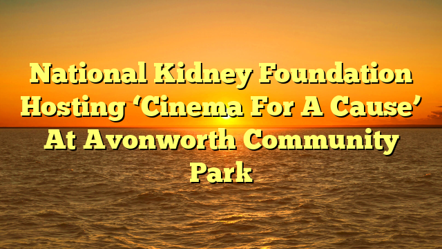 National Kidney Foundation Hosting ‘Cinema For A Cause’ At Avonworth Community Park 